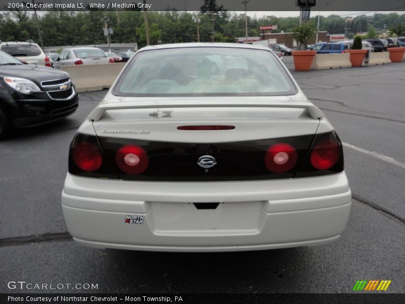 White / Medium Gray 2004 Chevrolet Impala LS