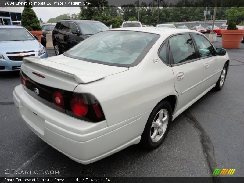 White / Medium Gray 2004 Chevrolet Impala LS