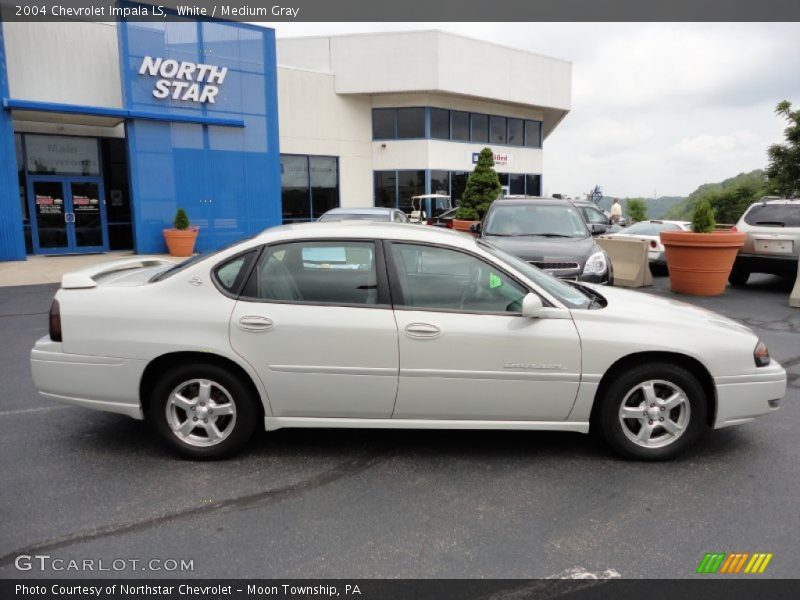 White / Medium Gray 2004 Chevrolet Impala LS