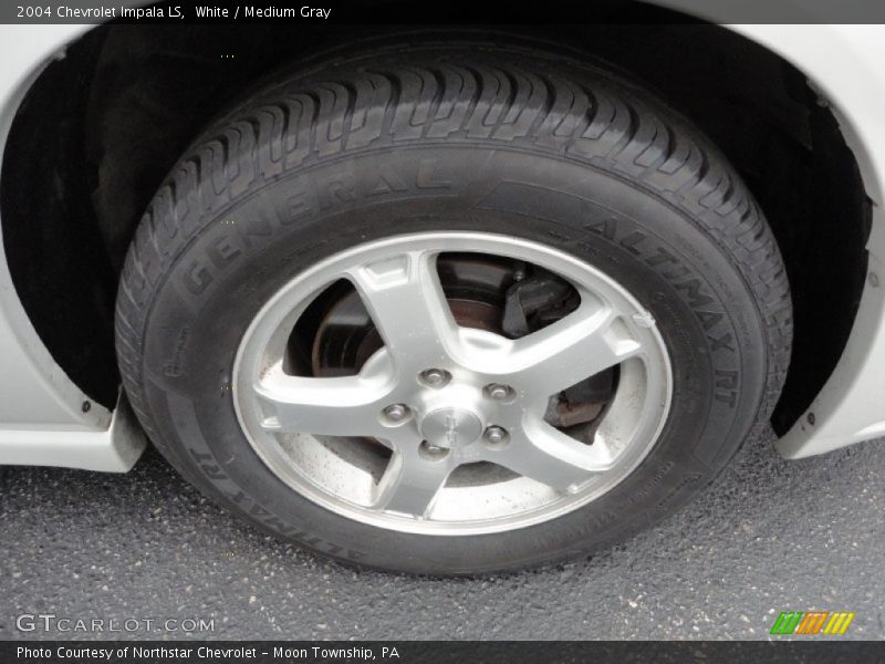 White / Medium Gray 2004 Chevrolet Impala LS