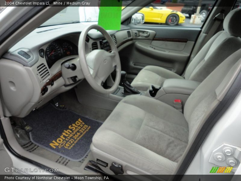White / Medium Gray 2004 Chevrolet Impala LS