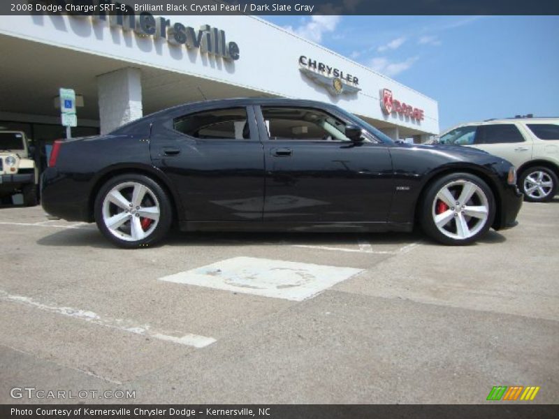 Brilliant Black Crystal Pearl / Dark Slate Gray 2008 Dodge Charger SRT-8