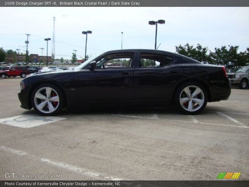 Brilliant Black Crystal Pearl / Dark Slate Gray 2008 Dodge Charger SRT-8