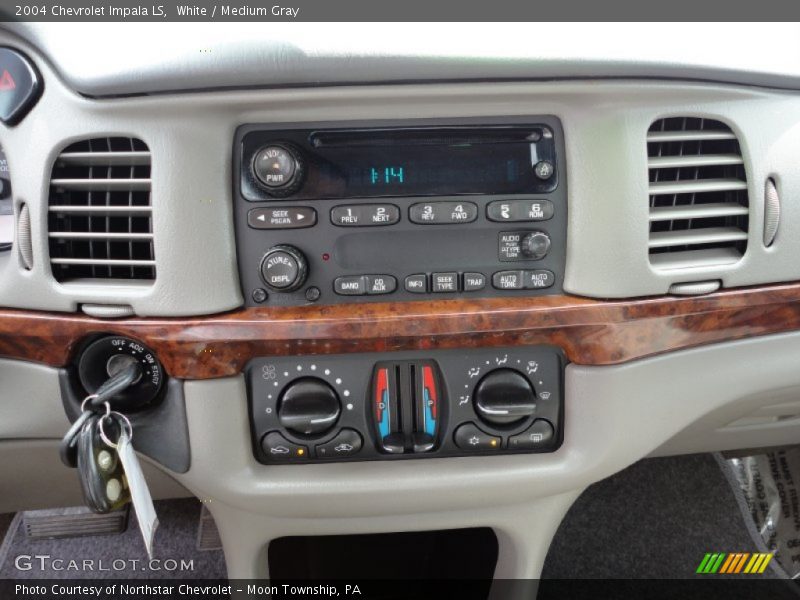 White / Medium Gray 2004 Chevrolet Impala LS
