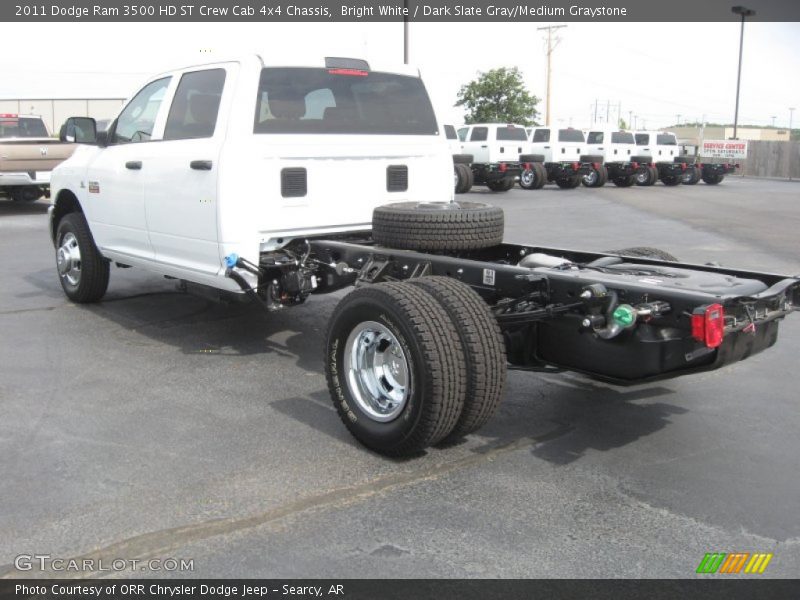 Bright White / Dark Slate Gray/Medium Graystone 2011 Dodge Ram 3500 HD ST Crew Cab 4x4 Chassis