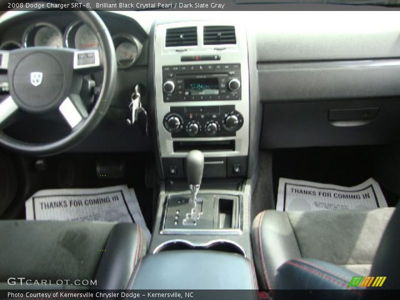 Brilliant Black Crystal Pearl / Dark Slate Gray 2008 Dodge Charger SRT-8