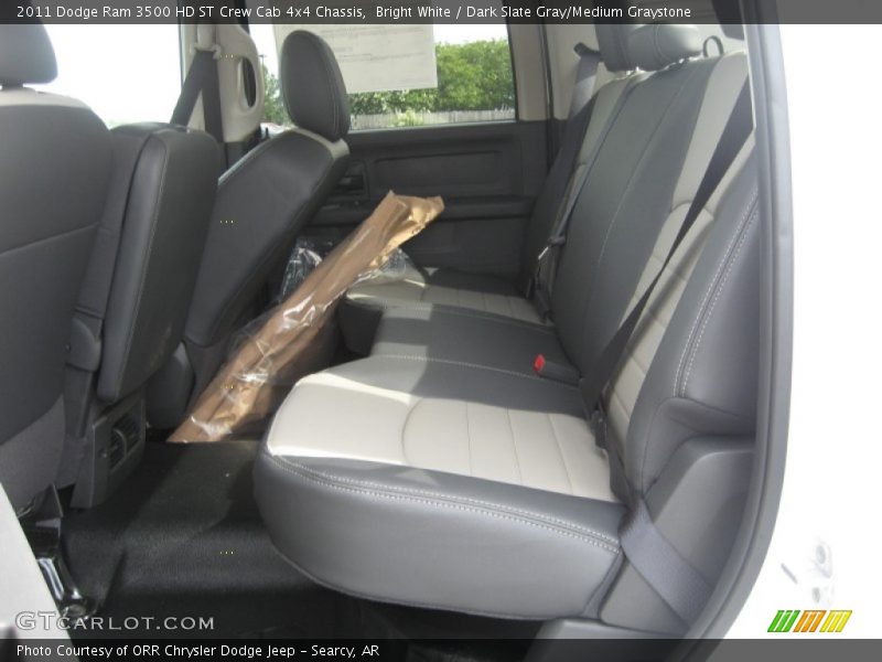 Bright White / Dark Slate Gray/Medium Graystone 2011 Dodge Ram 3500 HD ST Crew Cab 4x4 Chassis