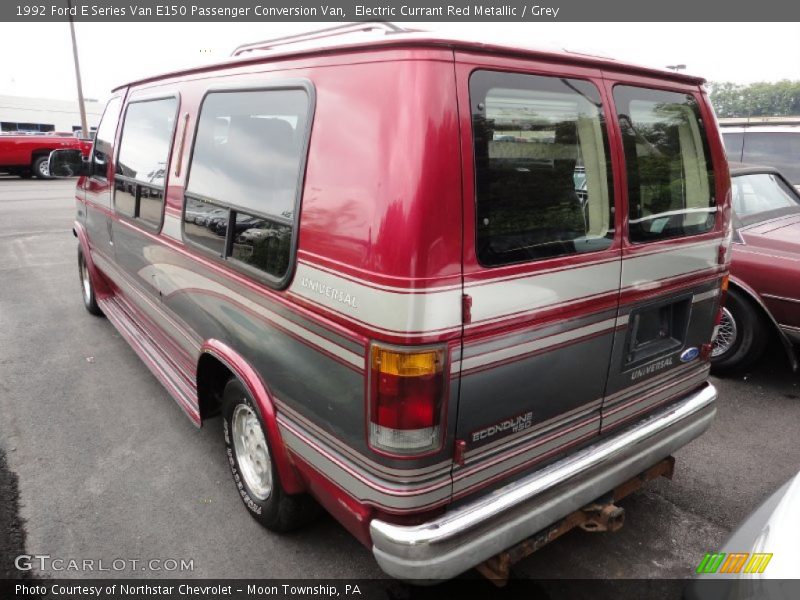  1992 E Series Van E150 Passenger Conversion Van Electric Currant Red Metallic