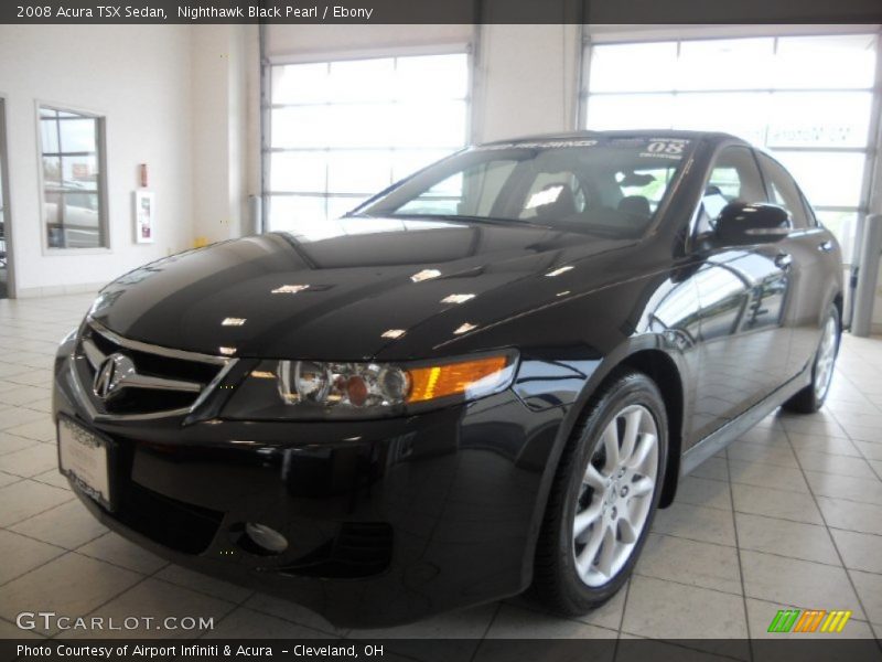 Nighthawk Black Pearl / Ebony 2008 Acura TSX Sedan