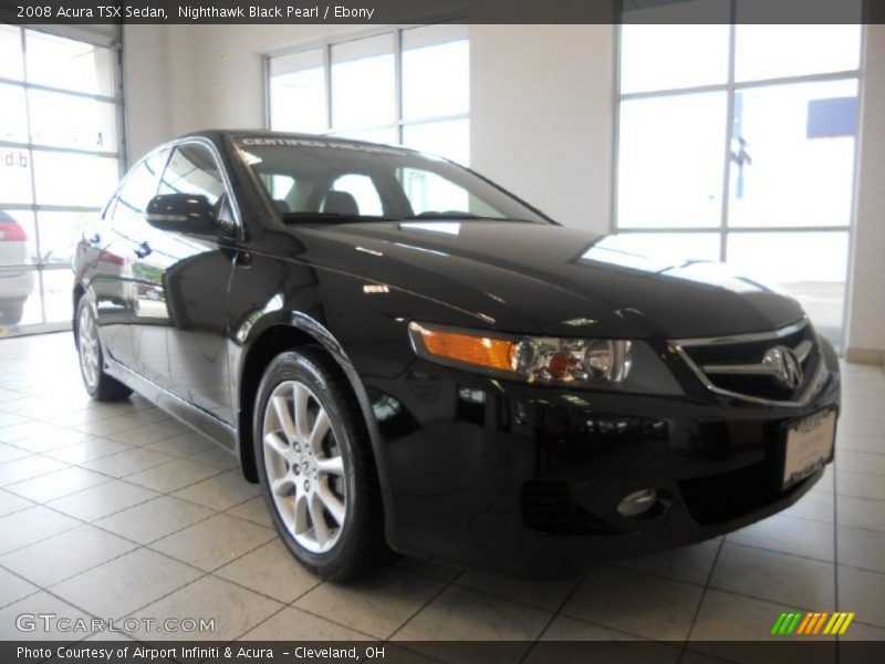 Nighthawk Black Pearl / Ebony 2008 Acura TSX Sedan