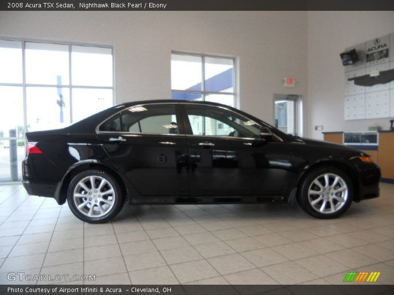 Nighthawk Black Pearl / Ebony 2008 Acura TSX Sedan