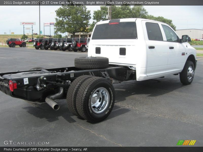 Bright White / Dark Slate Gray/Medium Graystone 2011 Dodge Ram 3500 HD ST Crew Cab 4x4 Chassis