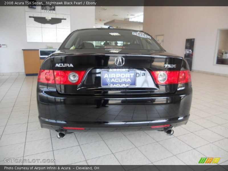 Nighthawk Black Pearl / Ebony 2008 Acura TSX Sedan