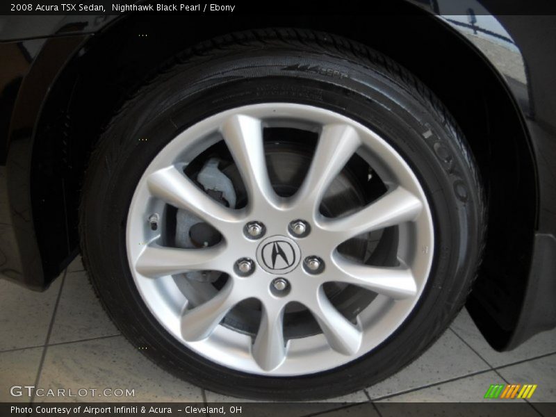 Nighthawk Black Pearl / Ebony 2008 Acura TSX Sedan