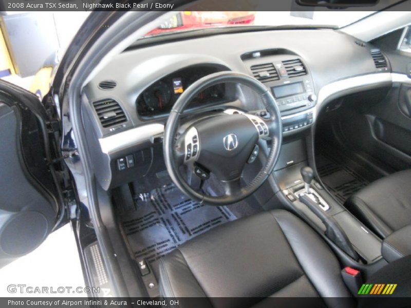 Nighthawk Black Pearl / Ebony 2008 Acura TSX Sedan