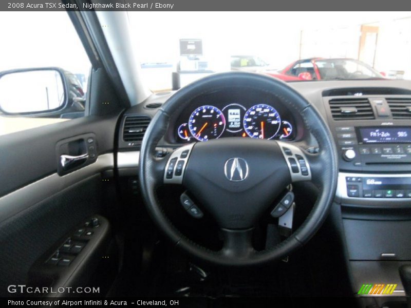 Nighthawk Black Pearl / Ebony 2008 Acura TSX Sedan
