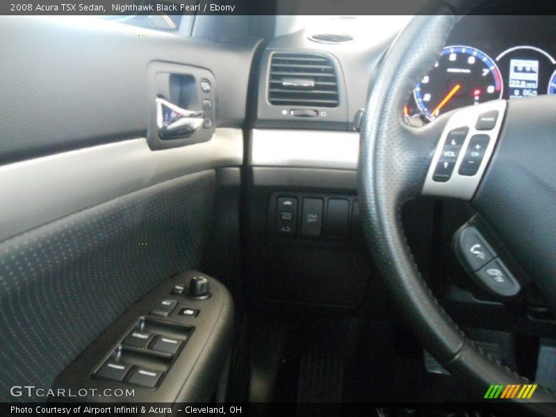 Nighthawk Black Pearl / Ebony 2008 Acura TSX Sedan