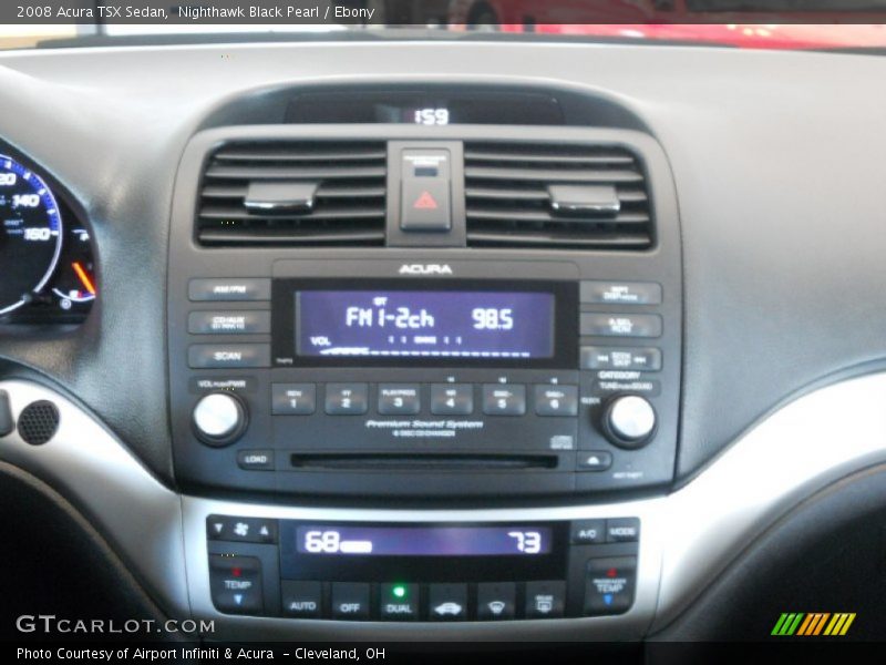 Nighthawk Black Pearl / Ebony 2008 Acura TSX Sedan