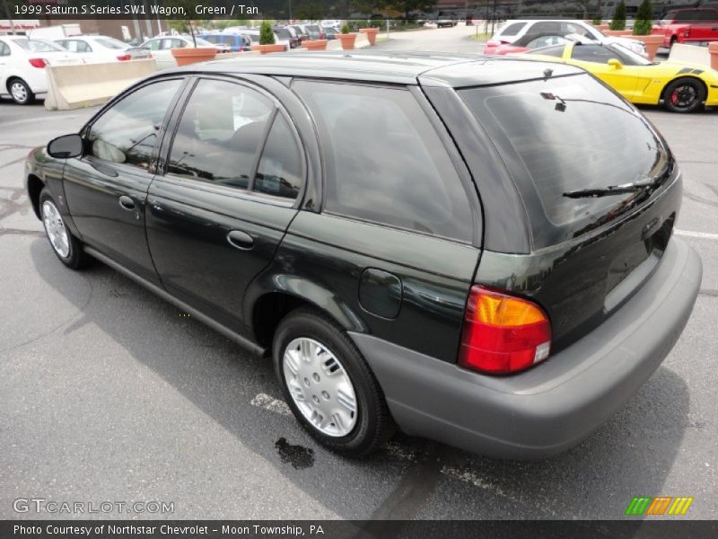 Green / Tan 1999 Saturn S Series SW1 Wagon