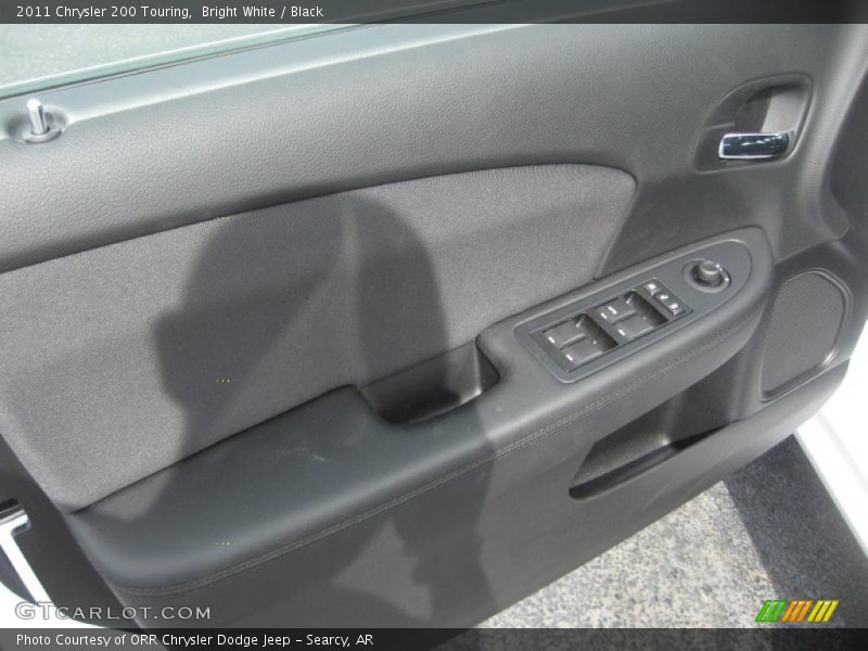 Bright White / Black 2011 Chrysler 200 Touring