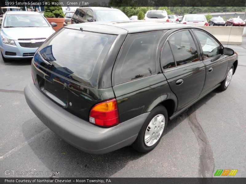 Green / Tan 1999 Saturn S Series SW1 Wagon