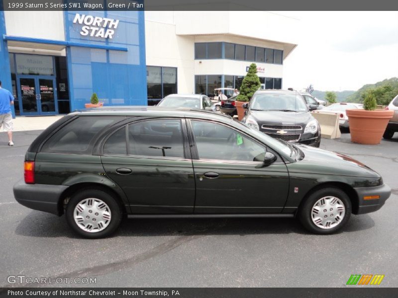 Green / Tan 1999 Saturn S Series SW1 Wagon