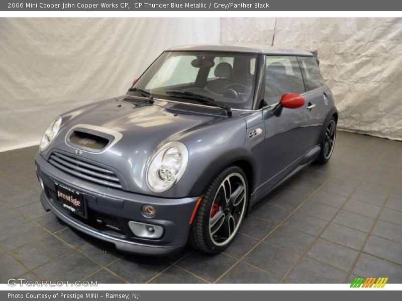 GP Thunder Blue Metallic / Grey/Panther Black 2006 Mini Cooper John Copper Works GP