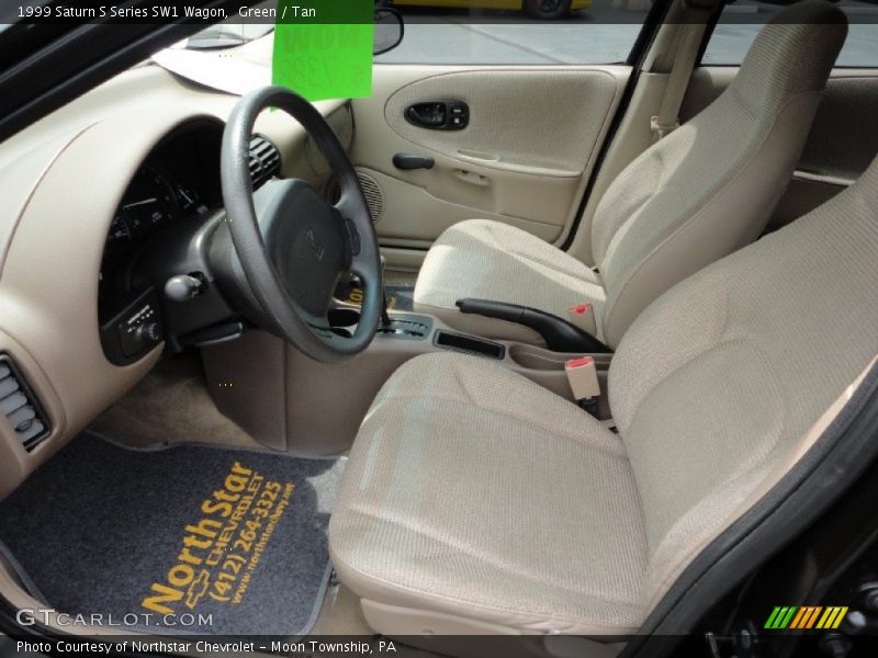 Green / Tan 1999 Saturn S Series SW1 Wagon