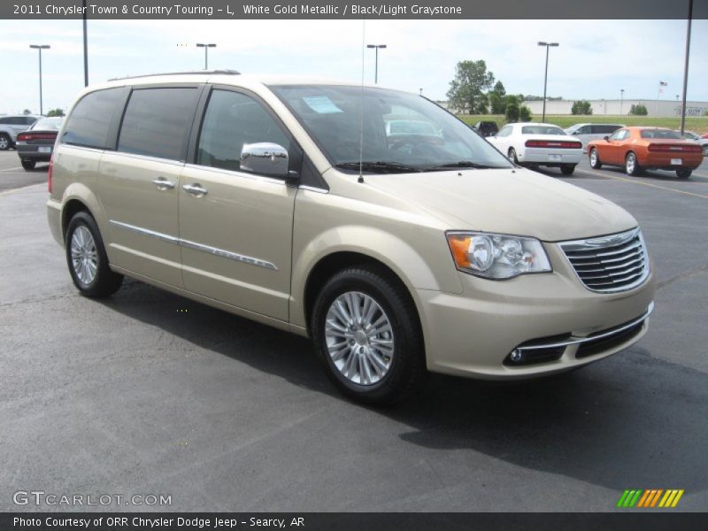 White Gold Metallic / Black/Light Graystone 2011 Chrysler Town & Country Touring - L