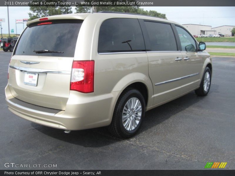 White Gold Metallic / Black/Light Graystone 2011 Chrysler Town & Country Touring - L