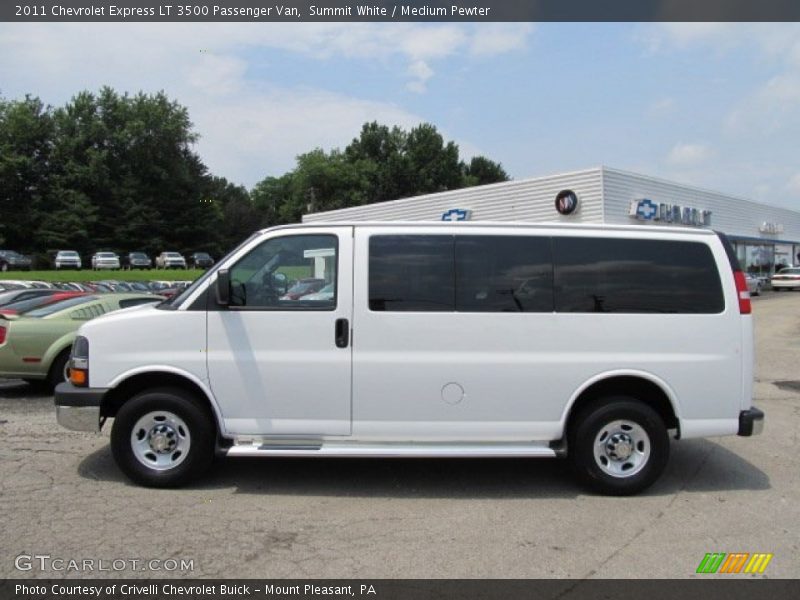 Summit White / Medium Pewter 2011 Chevrolet Express LT 3500 Passenger Van