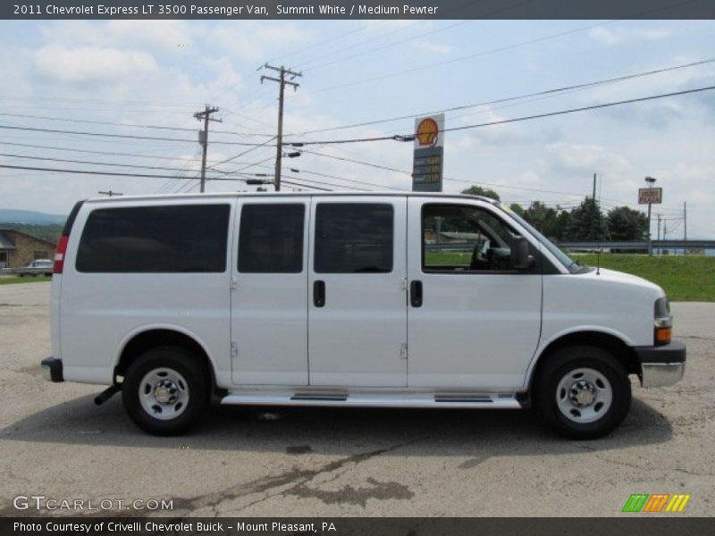 Summit White / Medium Pewter 2011 Chevrolet Express LT 3500 Passenger Van