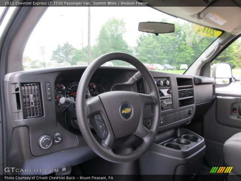 Summit White / Medium Pewter 2011 Chevrolet Express LT 3500 Passenger Van