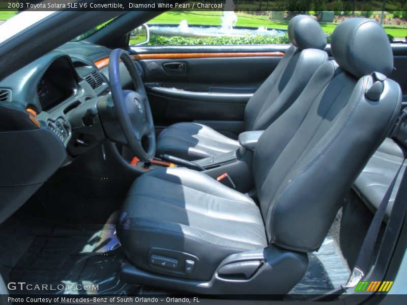  2003 Solara SLE V6 Convertible Charcoal Interior