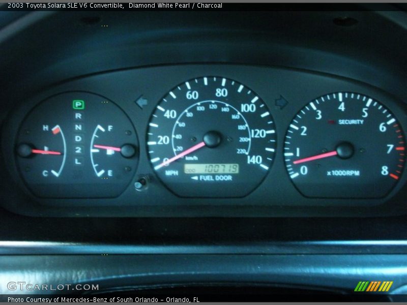 2003 Solara SLE V6 Convertible SLE V6 Convertible Gauges