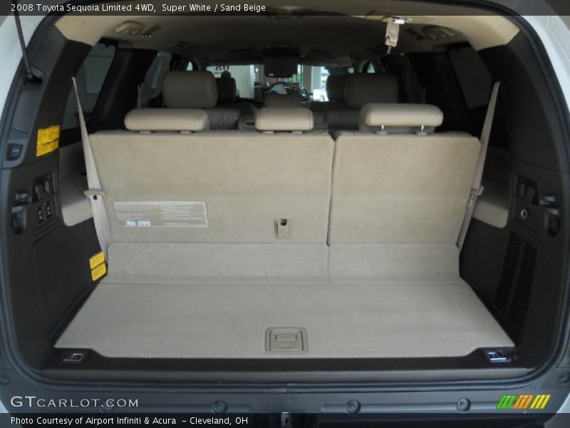 Super White / Sand Beige 2008 Toyota Sequoia Limited 4WD