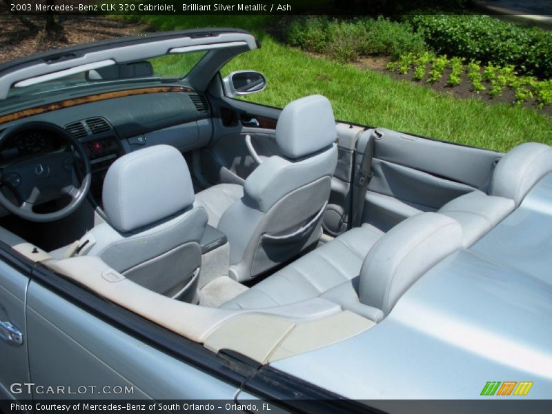 Brilliant Silver Metallic / Ash 2003 Mercedes-Benz CLK 320 Cabriolet
