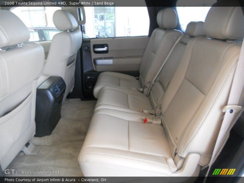 Super White / Sand Beige 2008 Toyota Sequoia Limited 4WD
