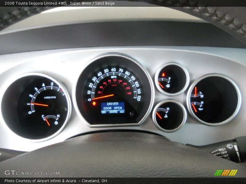Super White / Sand Beige 2008 Toyota Sequoia Limited 4WD