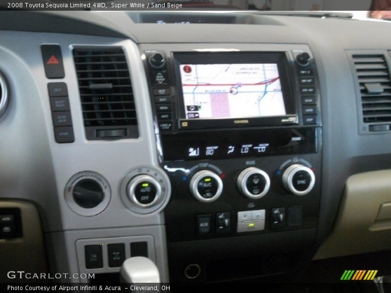 Super White / Sand Beige 2008 Toyota Sequoia Limited 4WD