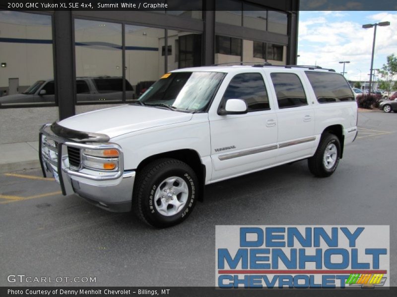 Summit White / Graphite 2000 GMC Yukon XL SLE 4x4