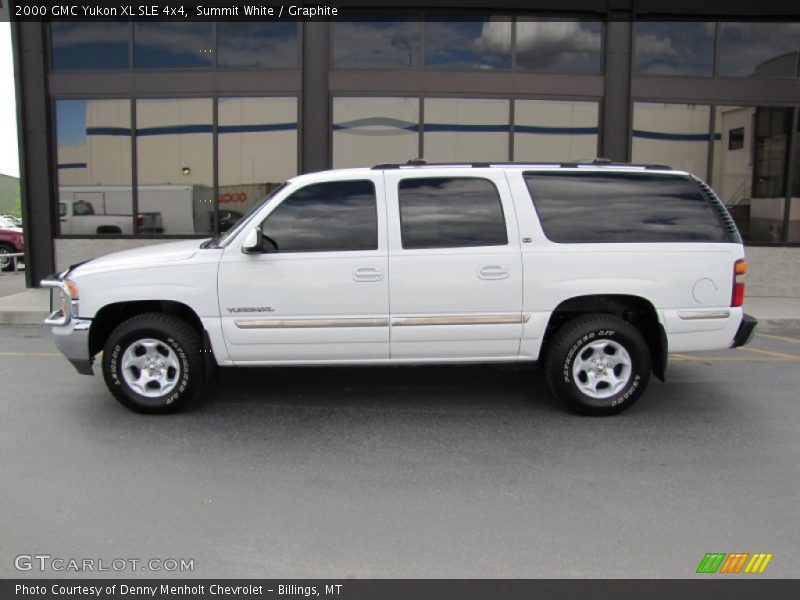 Summit White / Graphite 2000 GMC Yukon XL SLE 4x4