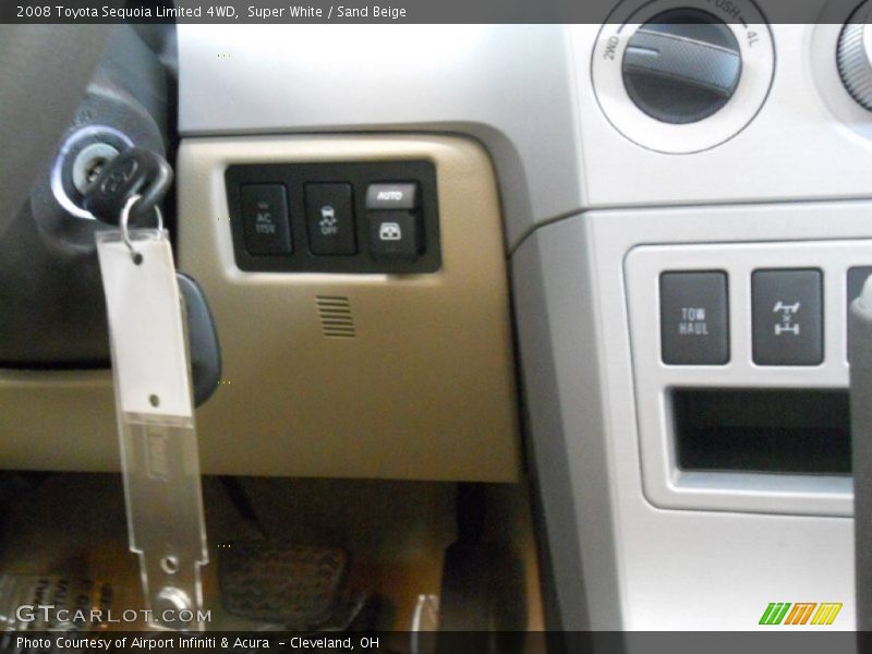 Super White / Sand Beige 2008 Toyota Sequoia Limited 4WD