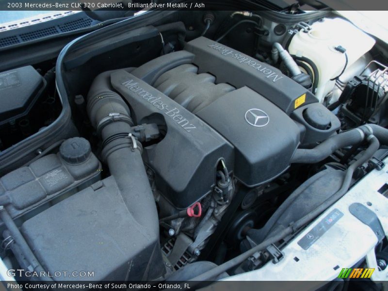  2003 CLK 320 Cabriolet Engine - 3.2 Liter SOHC 18-Valve V6