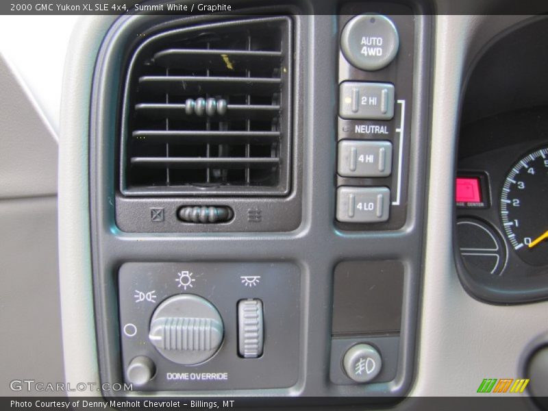 Controls of 2000 Yukon XL SLE 4x4