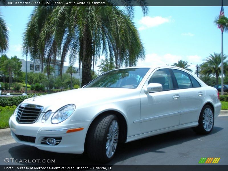 Arctic White / Cashmere 2008 Mercedes-Benz E 350 Sedan