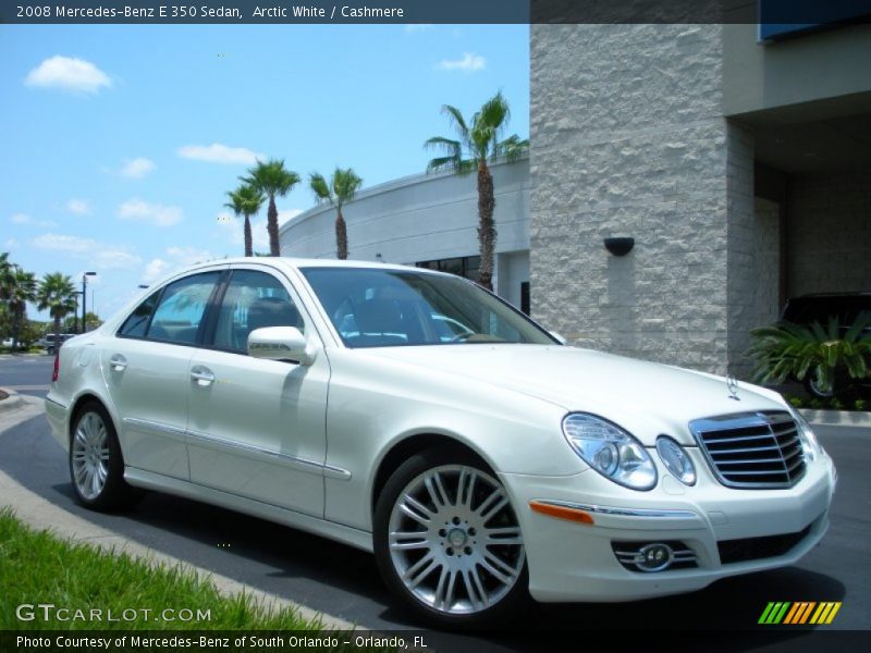 Arctic White / Cashmere 2008 Mercedes-Benz E 350 Sedan