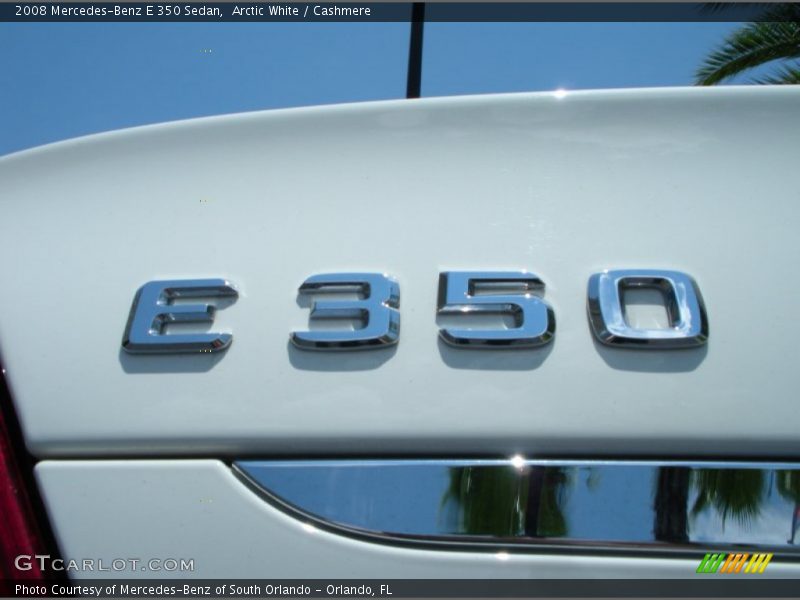 Arctic White / Cashmere 2008 Mercedes-Benz E 350 Sedan