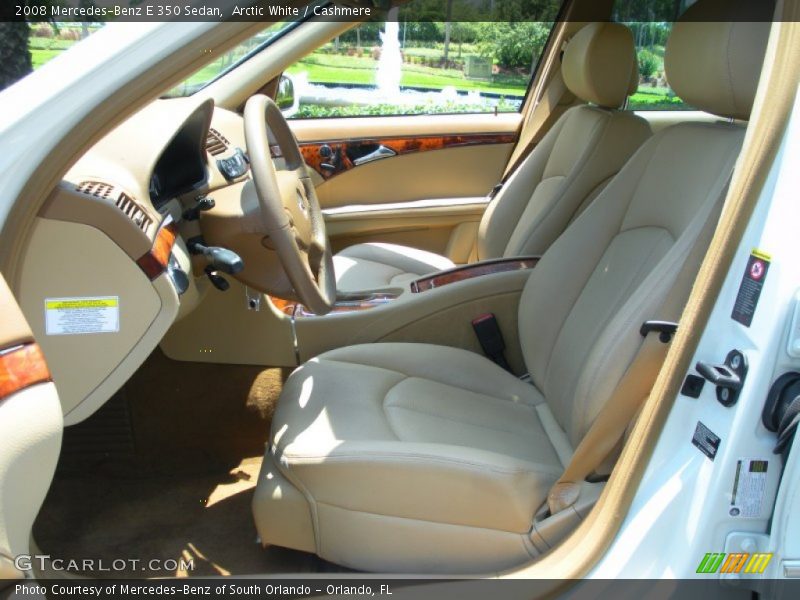 Arctic White / Cashmere 2008 Mercedes-Benz E 350 Sedan
