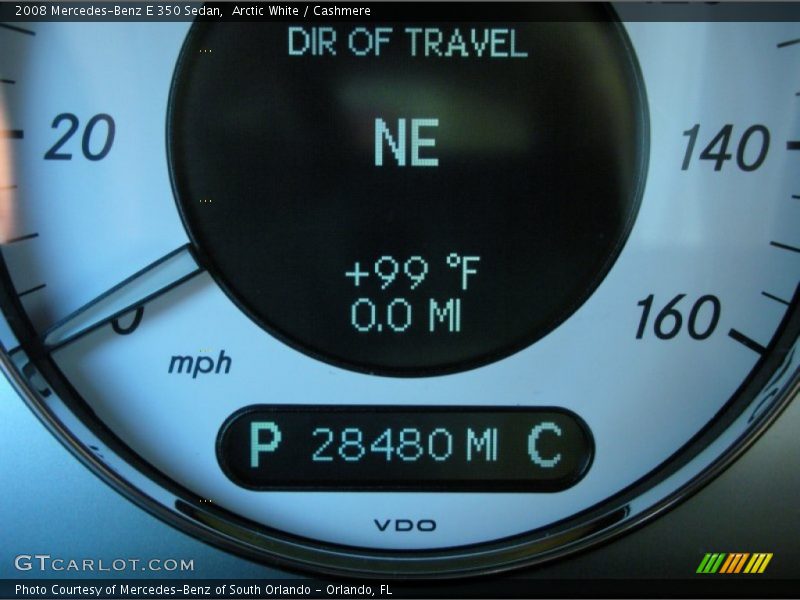 Arctic White / Cashmere 2008 Mercedes-Benz E 350 Sedan